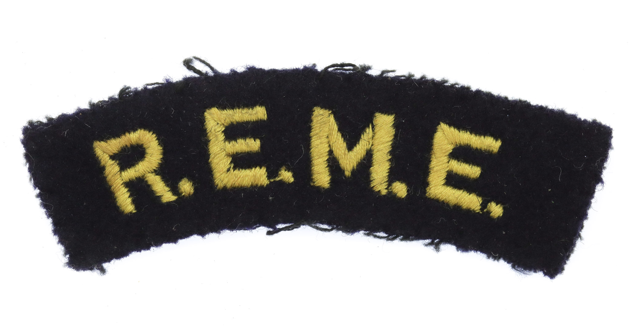 Royal Electrical & Mechanical Engineers (R.E.M.E.) Cloth Shoulder Title