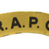 Royal Army Pay Corps (R.A.P.C.) WW2 Printed Shoulder Title