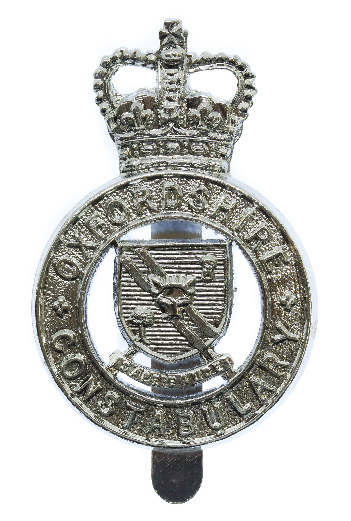Oxfordshire Constabulary Cap Badge -Queen's Crown