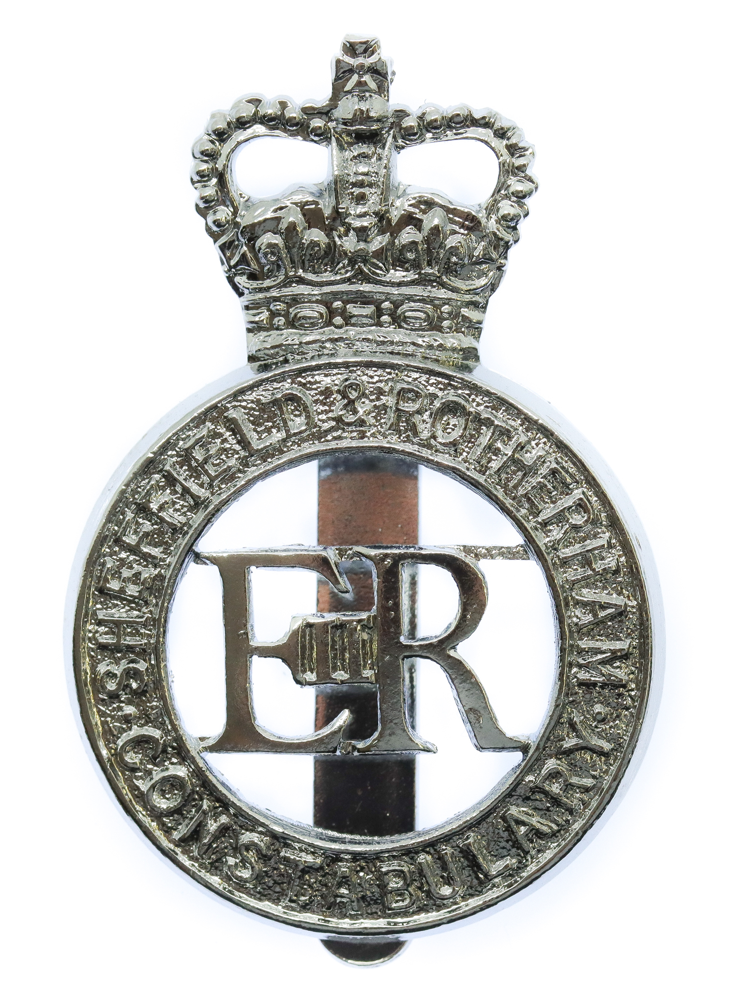 Sheffield & Rotherham Constabulary Cap Badge - Queen's Crown