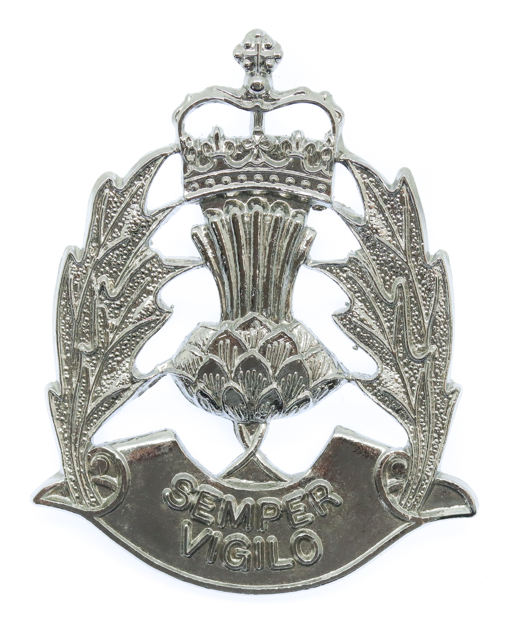 Scottish Police Forces Cap Badge - Queen's Crown