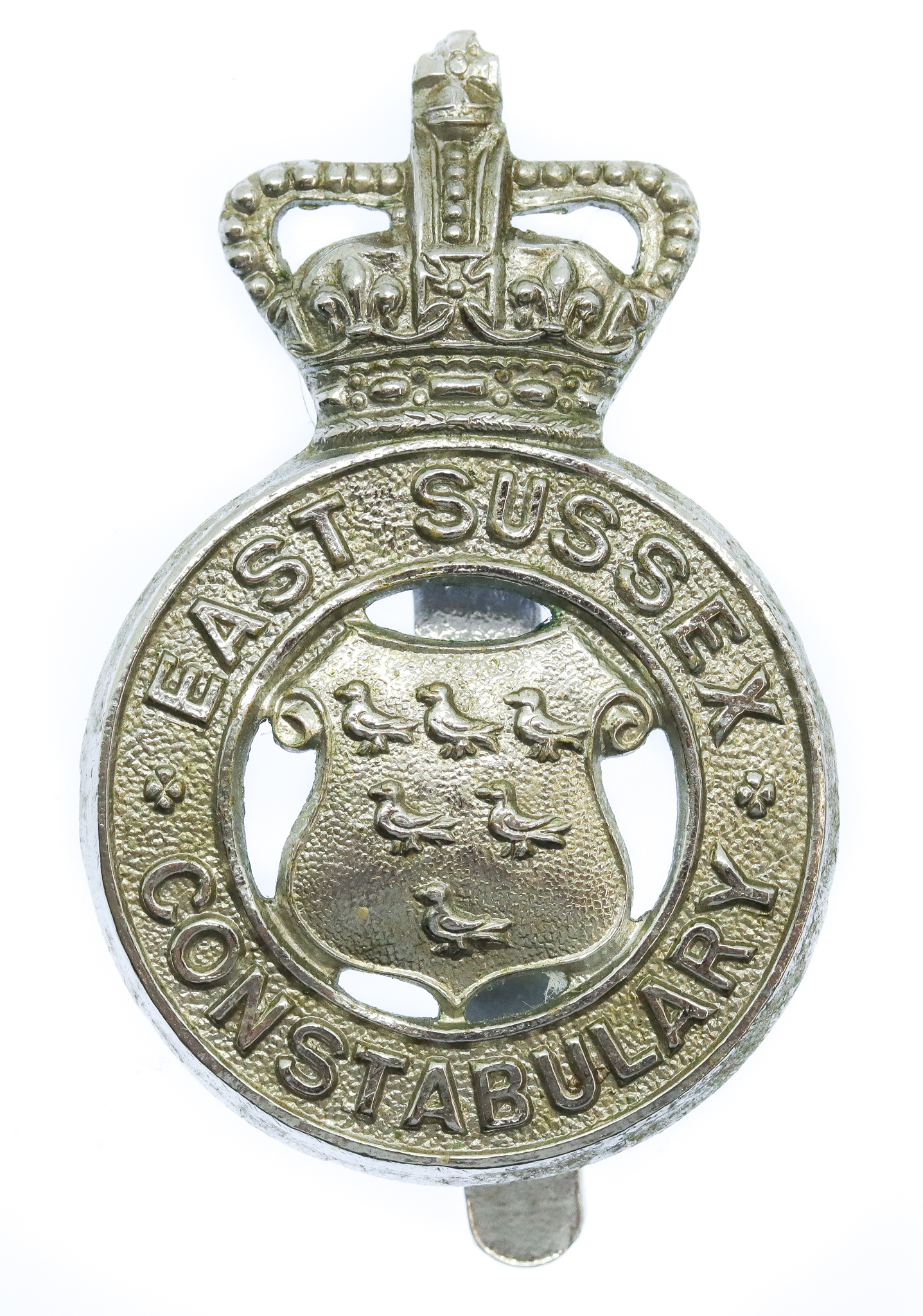 East Sussex Constabulary Cap Badge - Queen's Crown