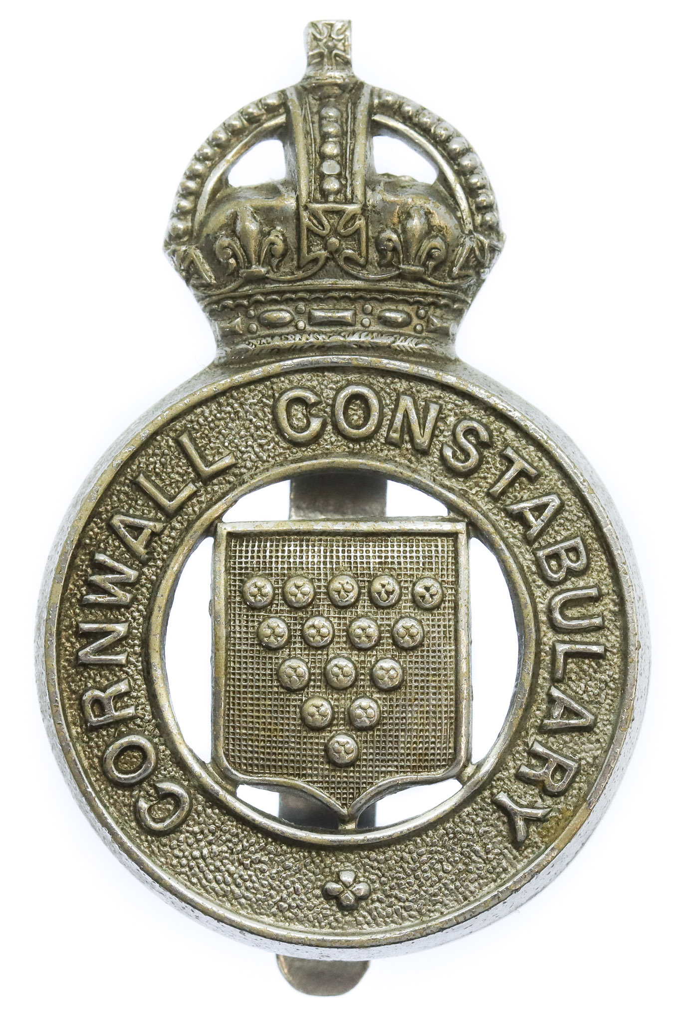 Cornwall Constabulary Cap Badge - King's Crown