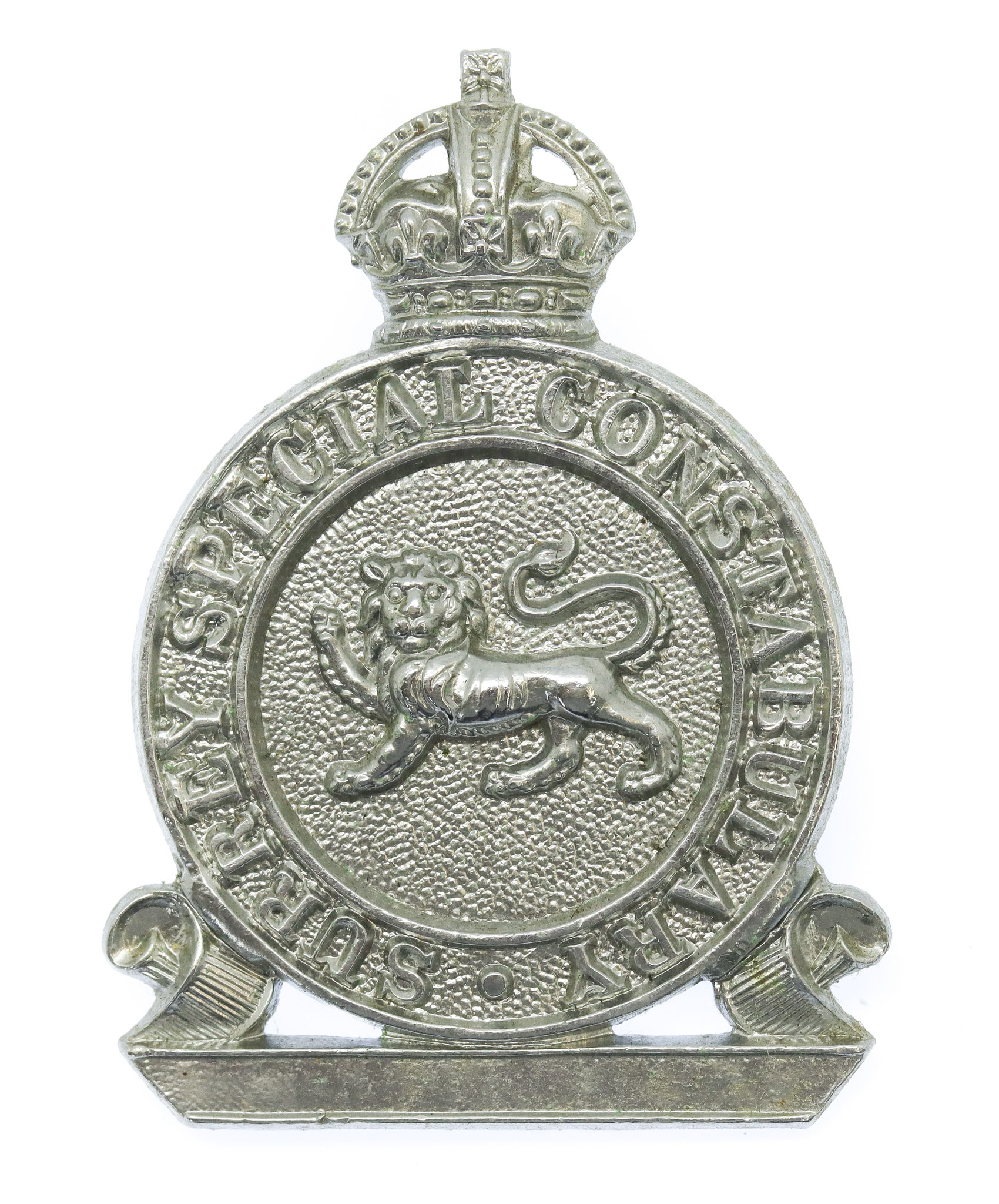 Surrey Special Constabulary Cap Badge - King's Crown