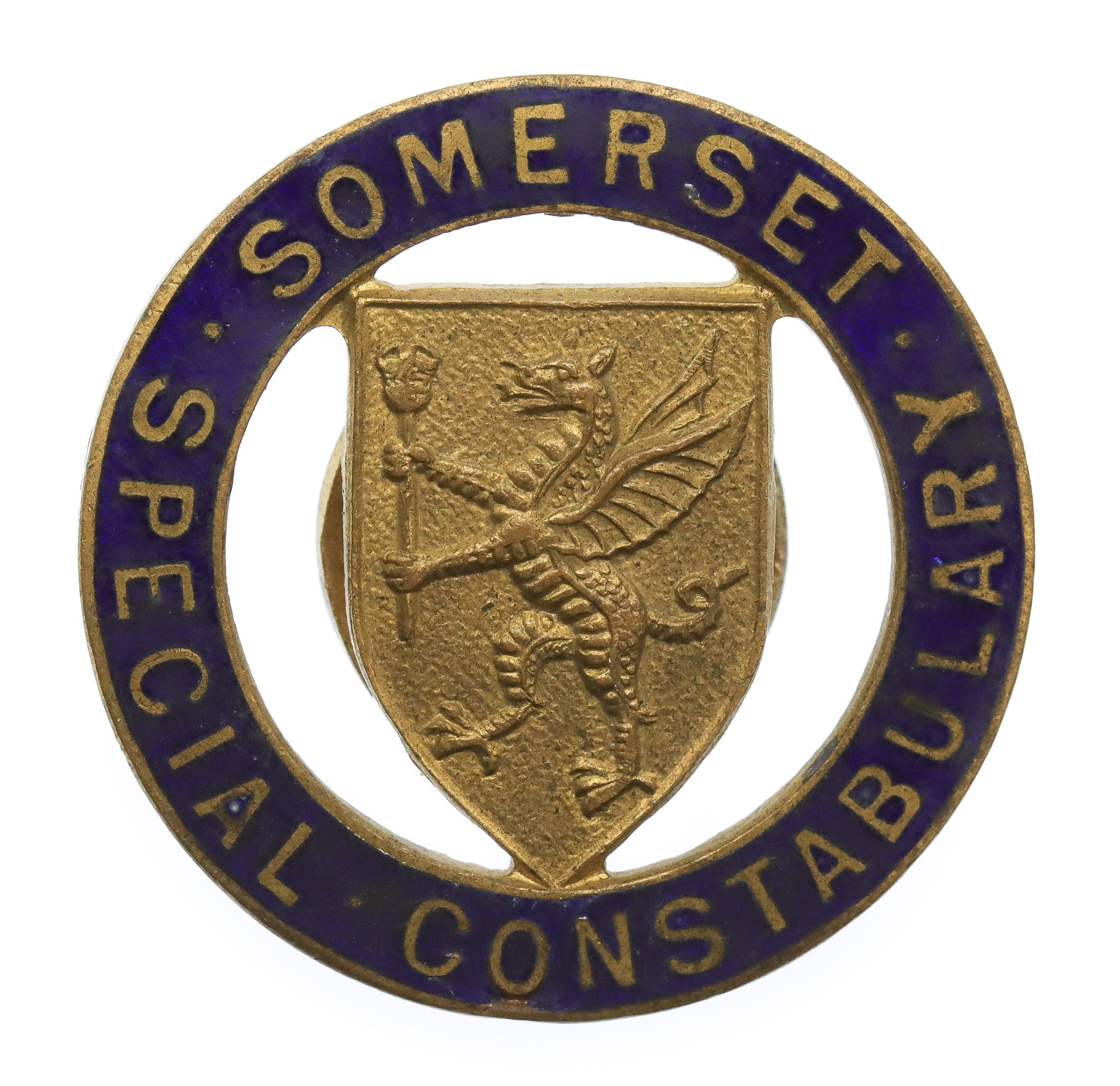 Somerset Special Constabulary Enamelled Lapel Badge 