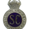 Lincolnshire Special Constabulary Enamelled Cap Badge - King's Crown