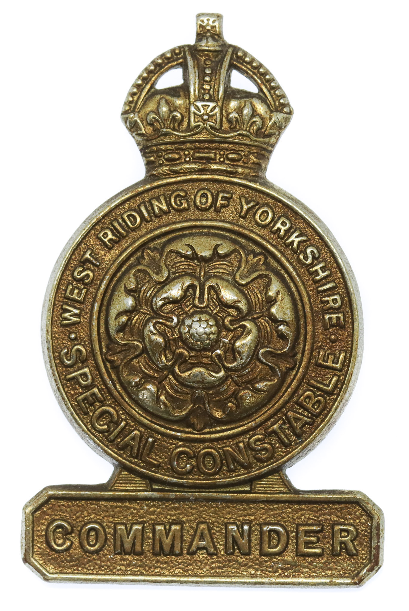 West Riding Constabulary Special Constable Commander Badge - King's Crown