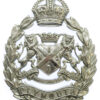 Plymouth City Police Wreath Helmet Plate - King's Crown