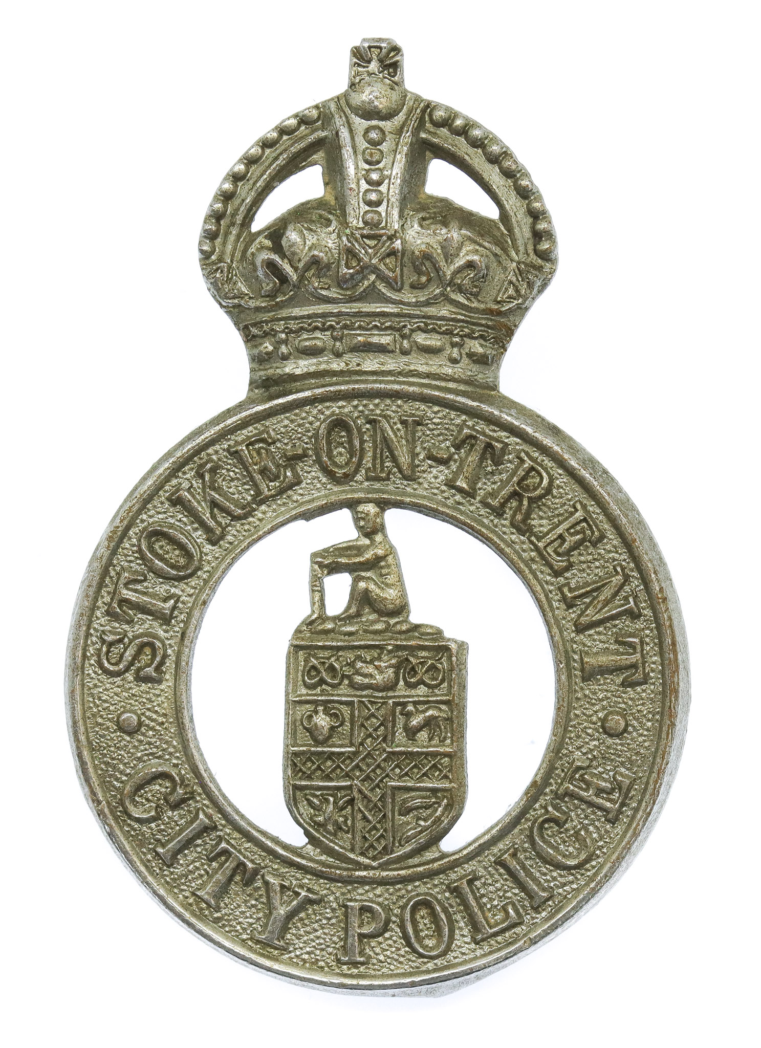 Stoke-on-Trent City Police Cap Badge - King's Crown