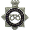 Staffordshire County Police Senior Officer's Enamelled Cap Badge - King's Crown