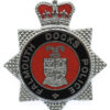 Falmouth Docks Police Enamelled Cap Badge - Queen's Crown