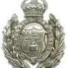 Worcester City Police Wreath Helmet Plate - King's Crown