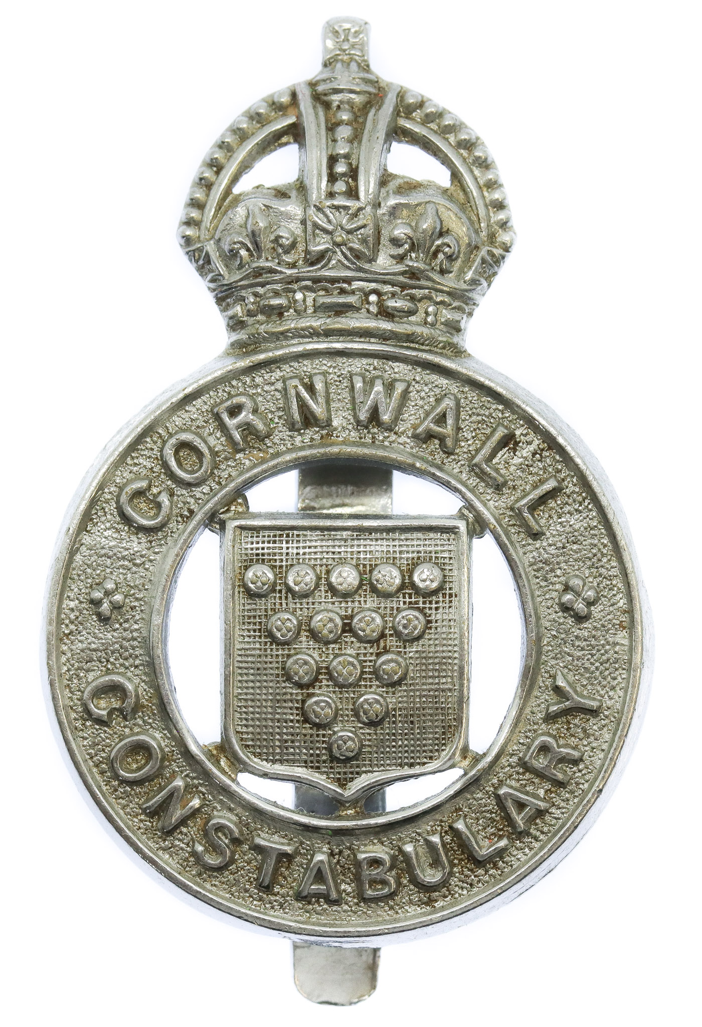Cornwall Constabulary Cap Badge - King's Crown