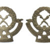 Pair of Federation of Malaya Police Collar Badges