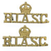 Pair of Royal Indian Army Service Corps (R.I.A.S.C.) Shoulder Titles