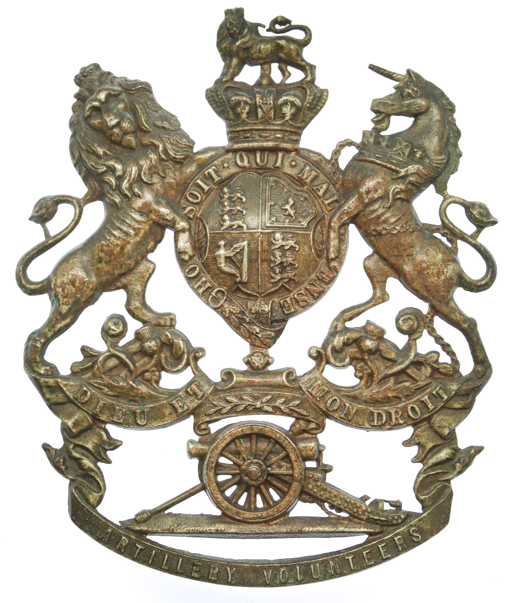 Victorian Royal Artillery Volunteers Helmet Plate