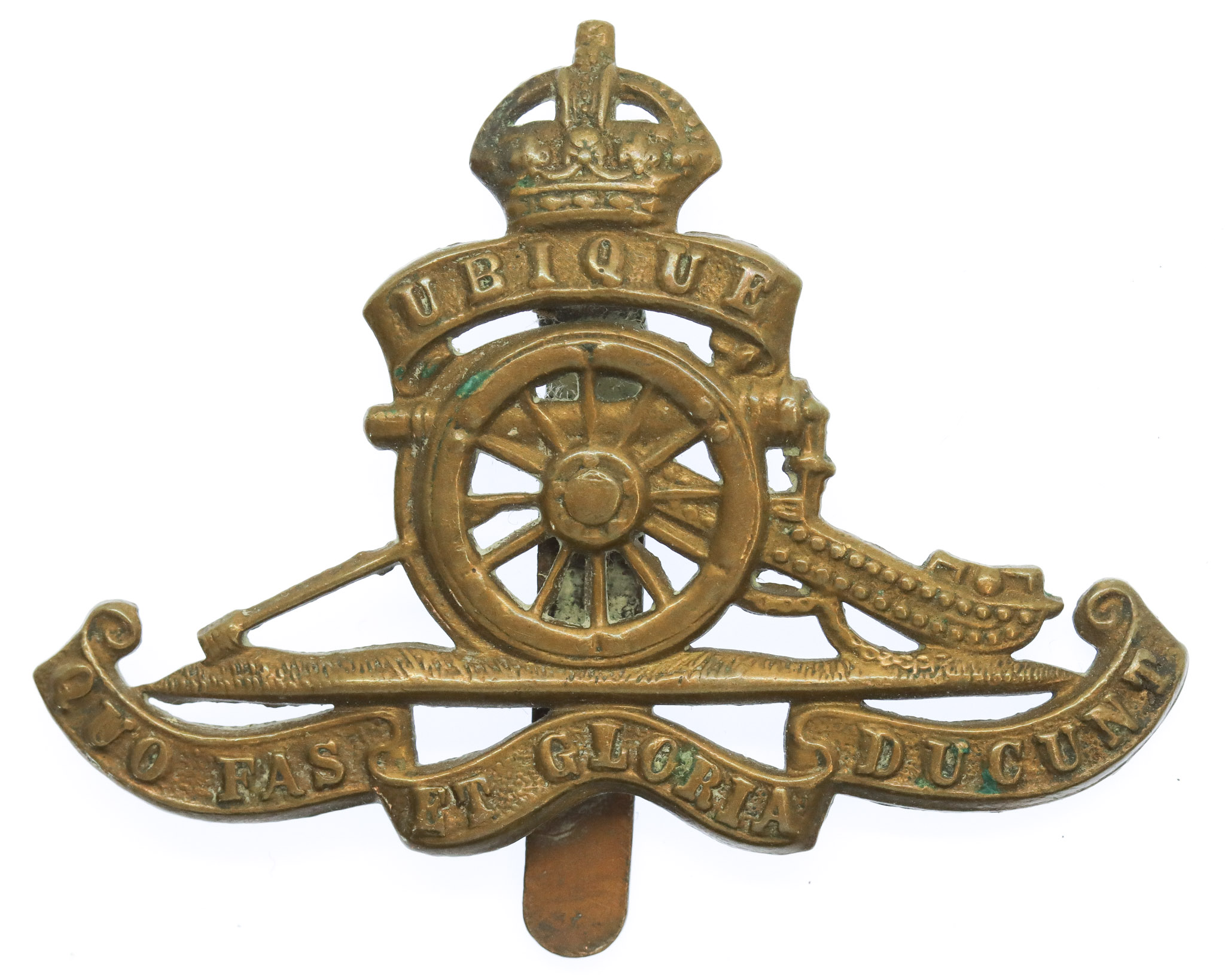 Royal Artillery Cap Badge - King's Crown
