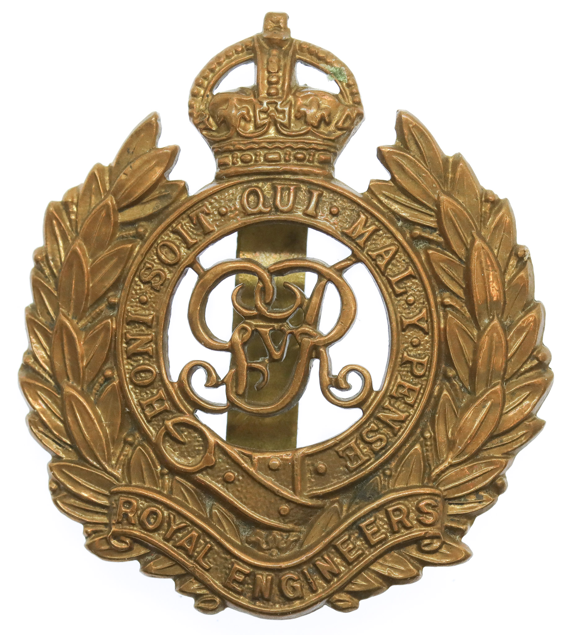 George V Royal Engineers Cap Badge