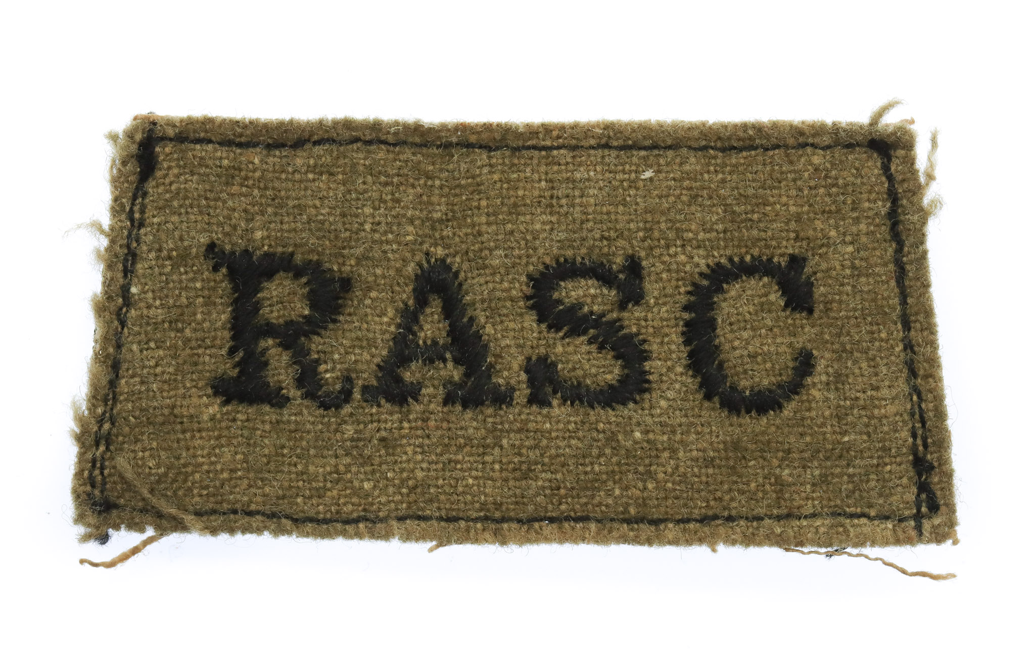 Royal Army Service Corps (R.A.S.C.) WW2 Cloth Slip On Shoulder Title