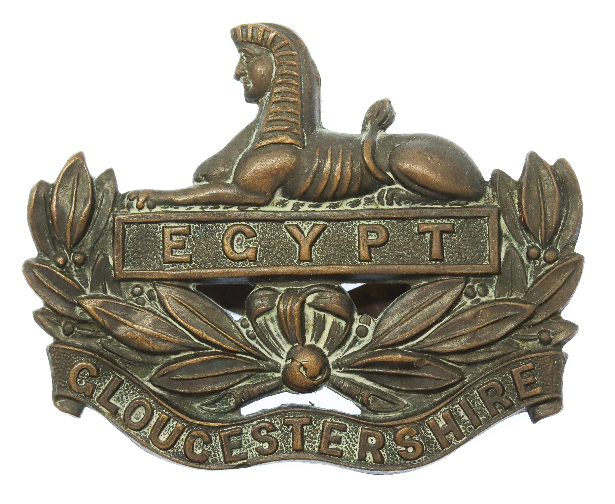 Gloucestershire Regiment Officer's Service Dress Cap Badge