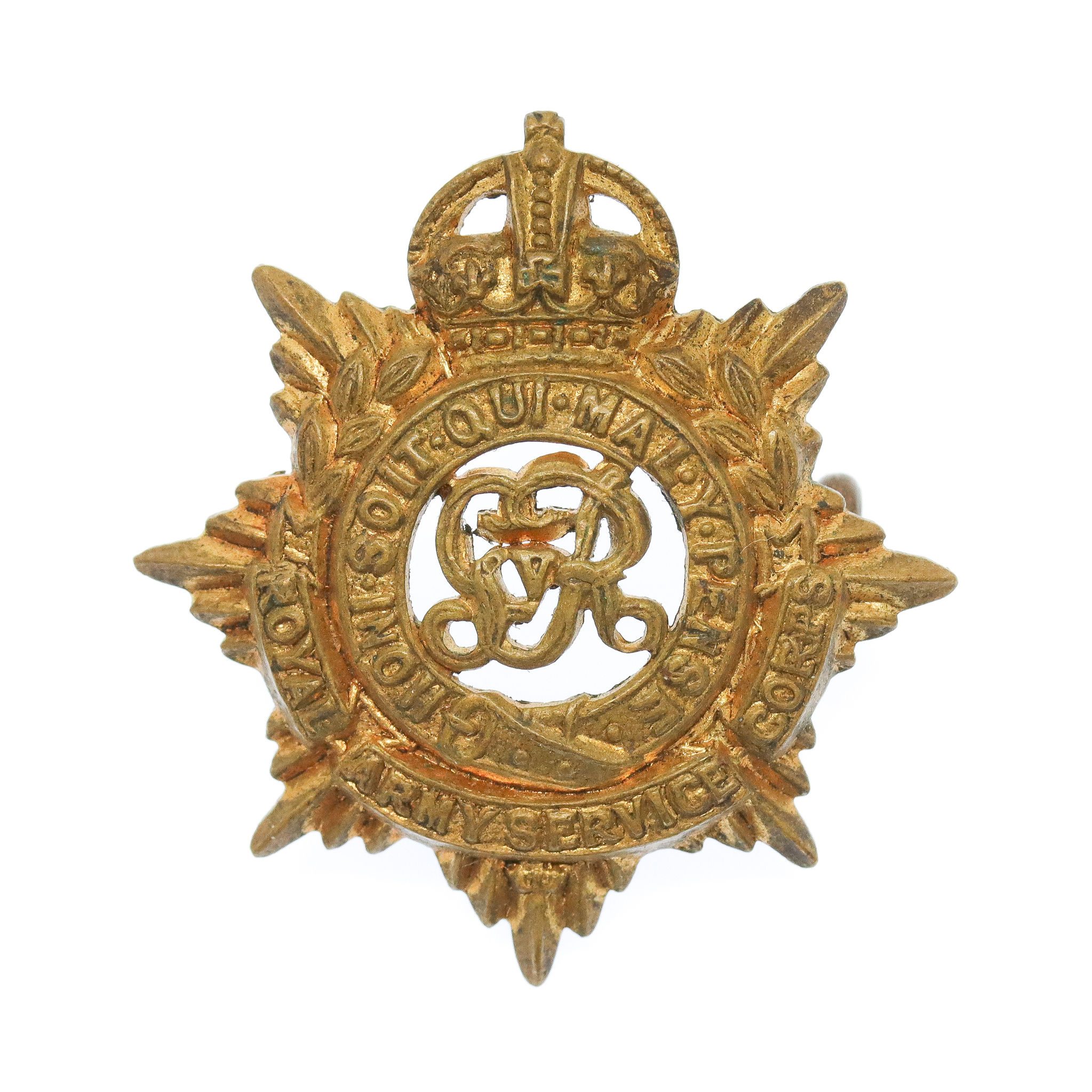George V Royal Army Service Corps (R.A.S.C.) Collar Badge