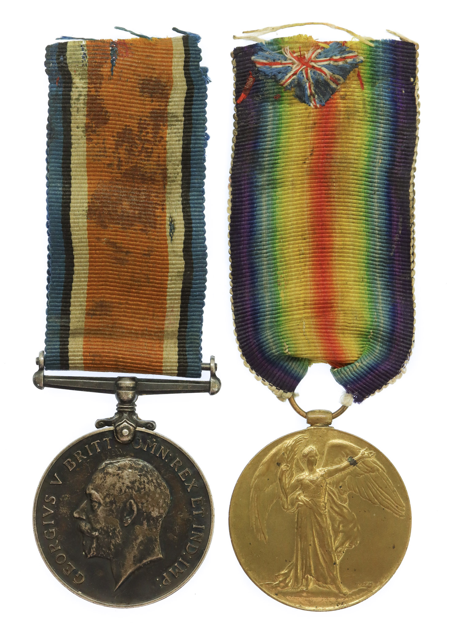 WW1 British War & Victory Medal Pair - Cpl. W. Laurence, King's Royal Rifle Corps