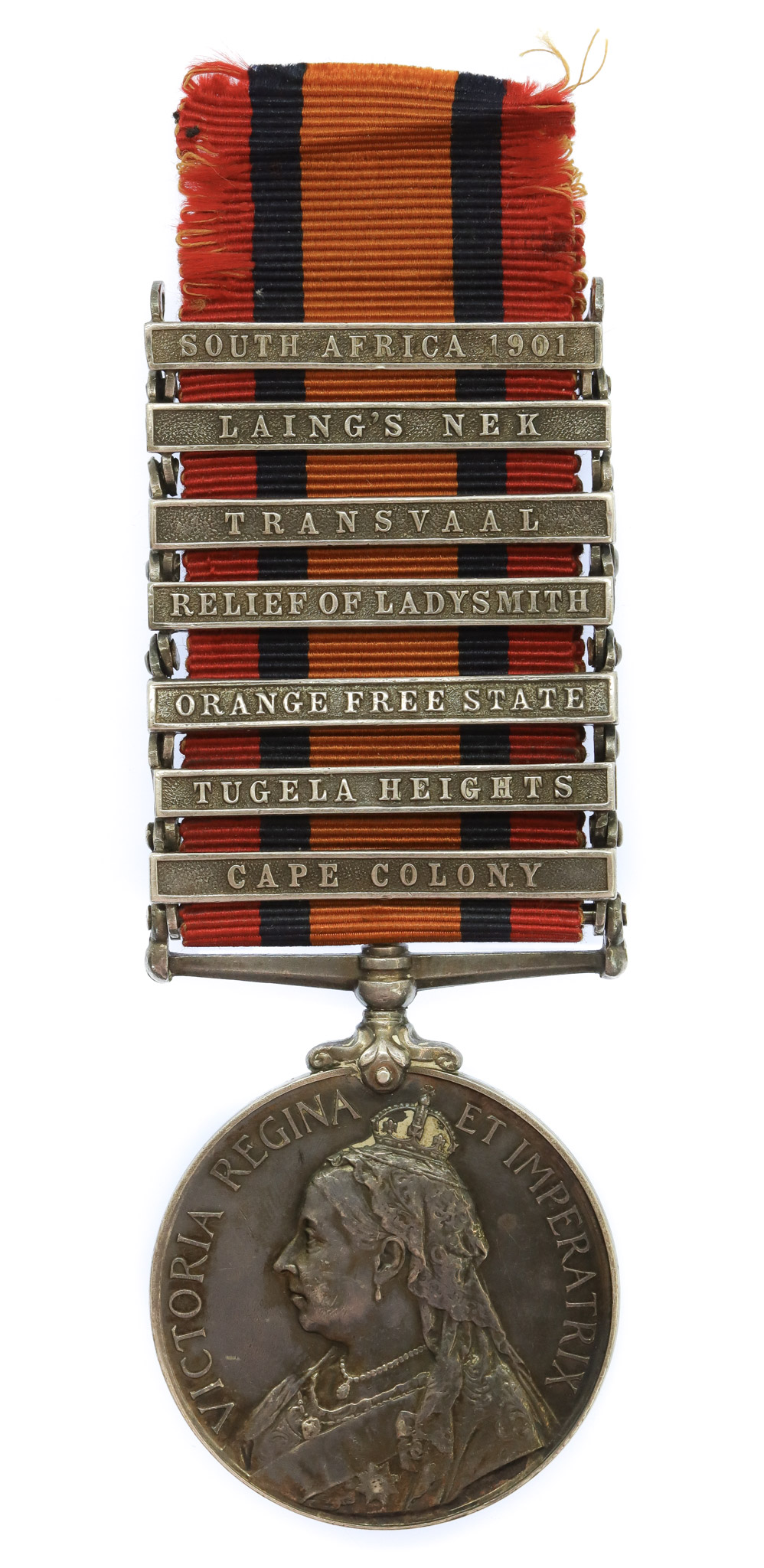 Queen's South Africa Medal (7 Clasps) - Pte. H. Gardyne, Thorneycroft's Mounted Infantry