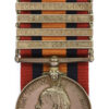 Queen's South Africa Medal (5 Clasps - Cape Colony, Orange Free State, Transvaal, South Africa 1901, South Africa 1902) - Pte. W. Blackburn, 2nd Bn. Lincolnshire Regiment
