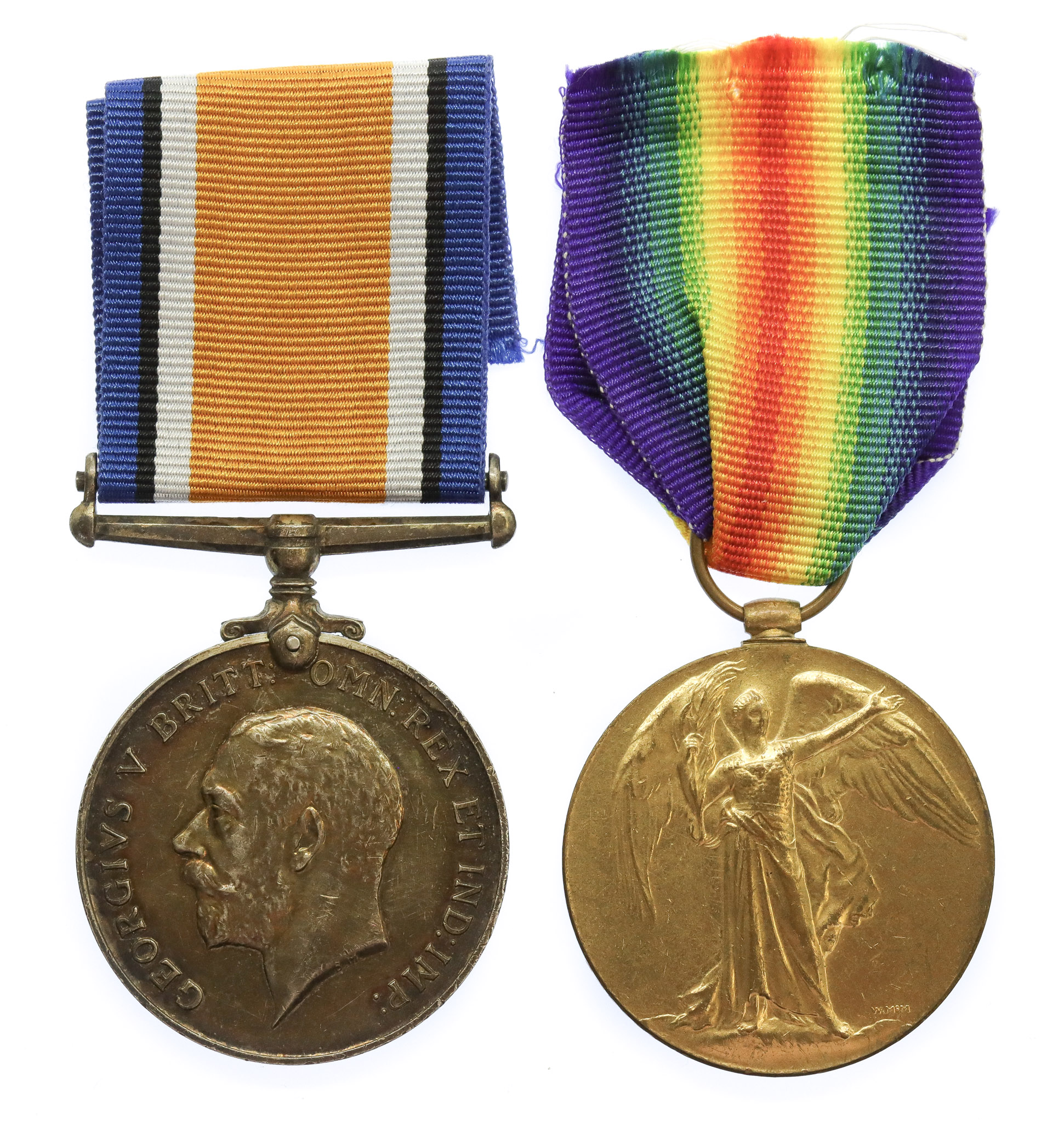 WW1 British War & Victory Medal Pair - Pte. G. Skinner, Lincolnshire Regiment