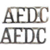 Pair of Air Force Department Constabulary (A.F.D.C.) Shoulder Titles