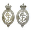 Pair of Belfast Harbour Police Collar Badges - King's Crown