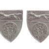 Pair of Leicestershire and Rutland Constabulary Collar Badges