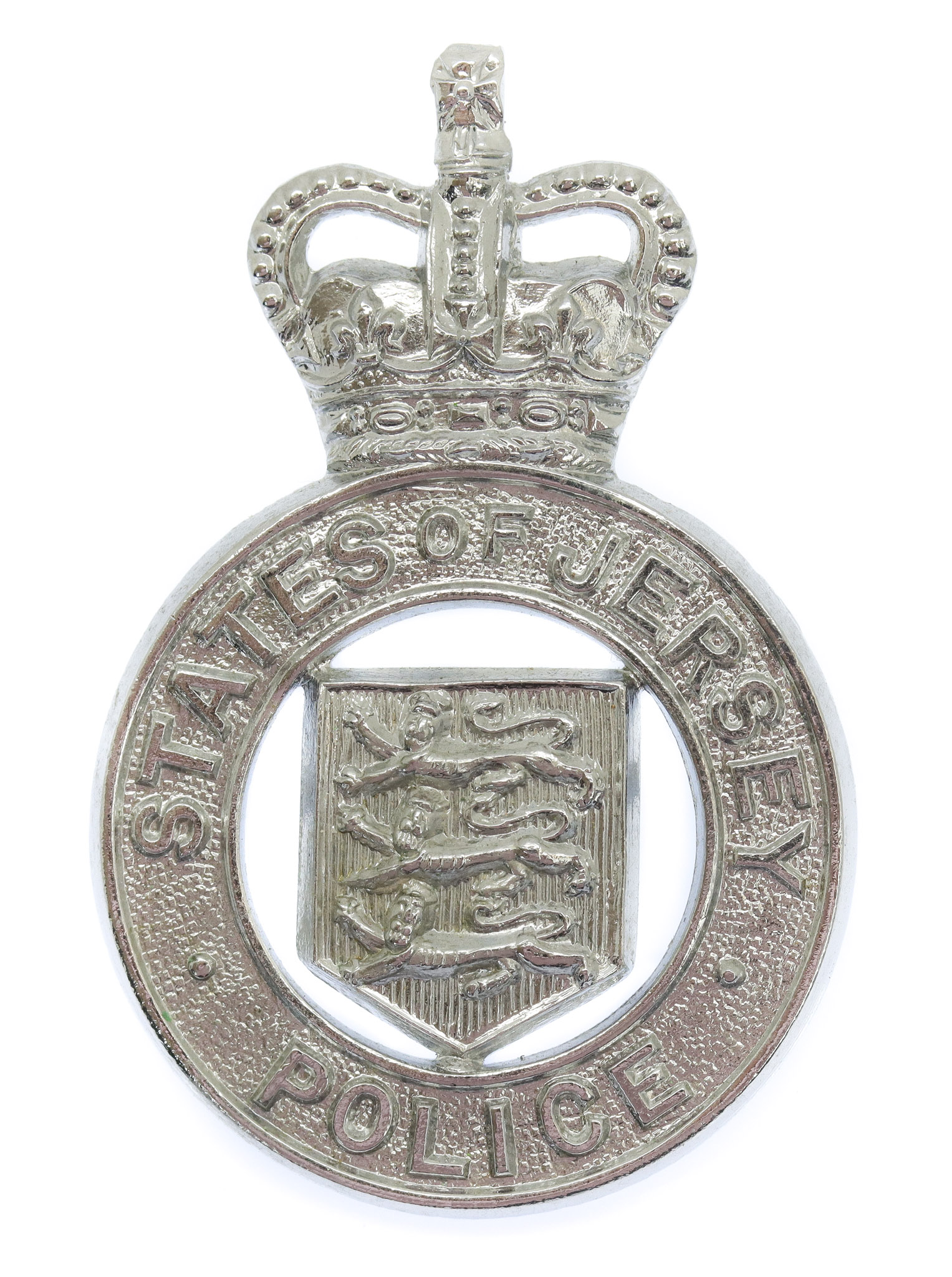 States of Jersey Police Cap Badge - Queen's Crown
