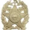 Leeds City Police White Metal Helmet Plate