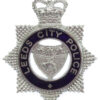 Leeds City Police Senior Officer's Enamelled Cap Badge - Queen's Crown