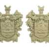 Pair of Blackpool Police White Metal Collar Badges 