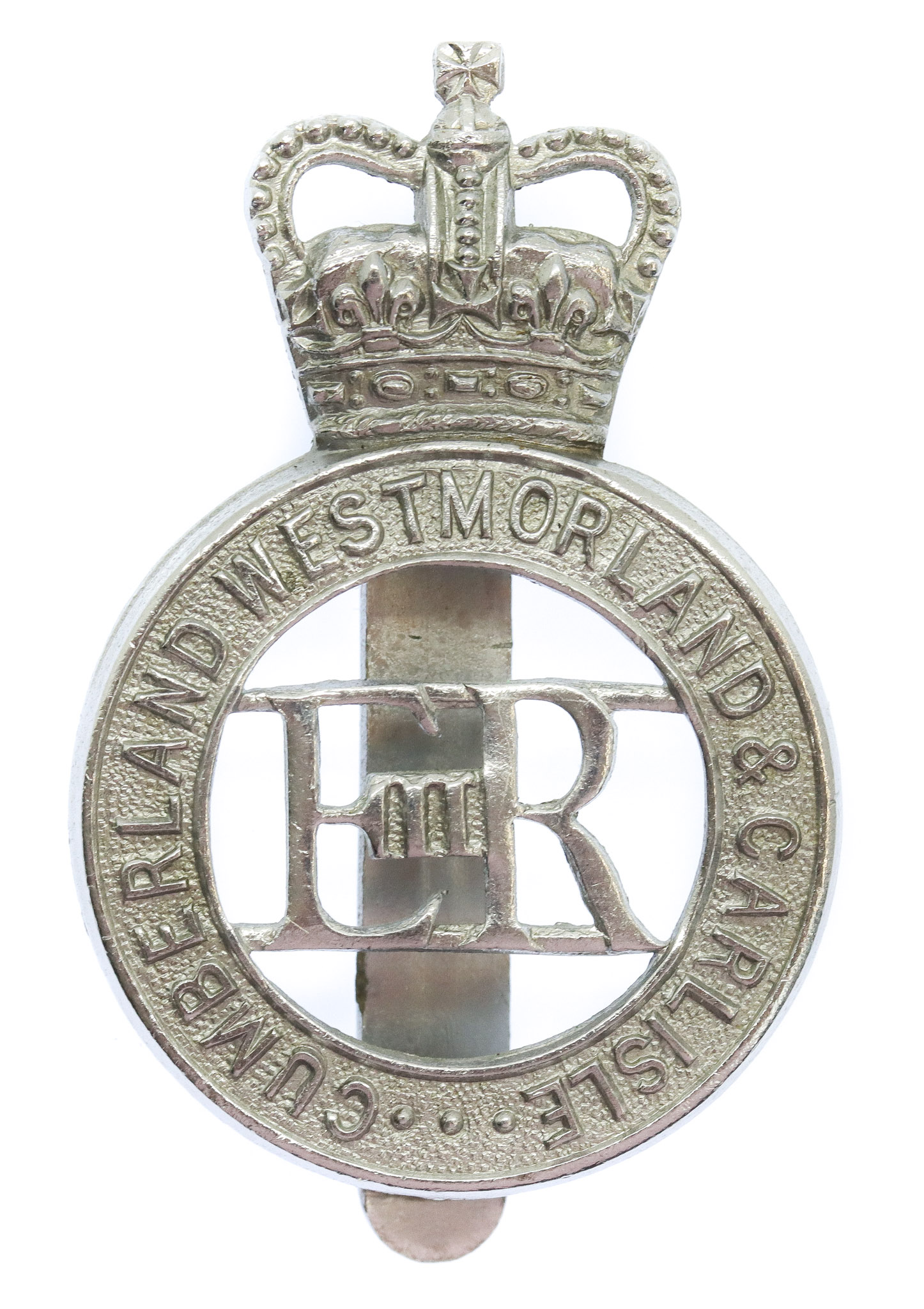 Cumberland, Westmorland & Carlisle Constabulary Cap Badge - Queen's Crown