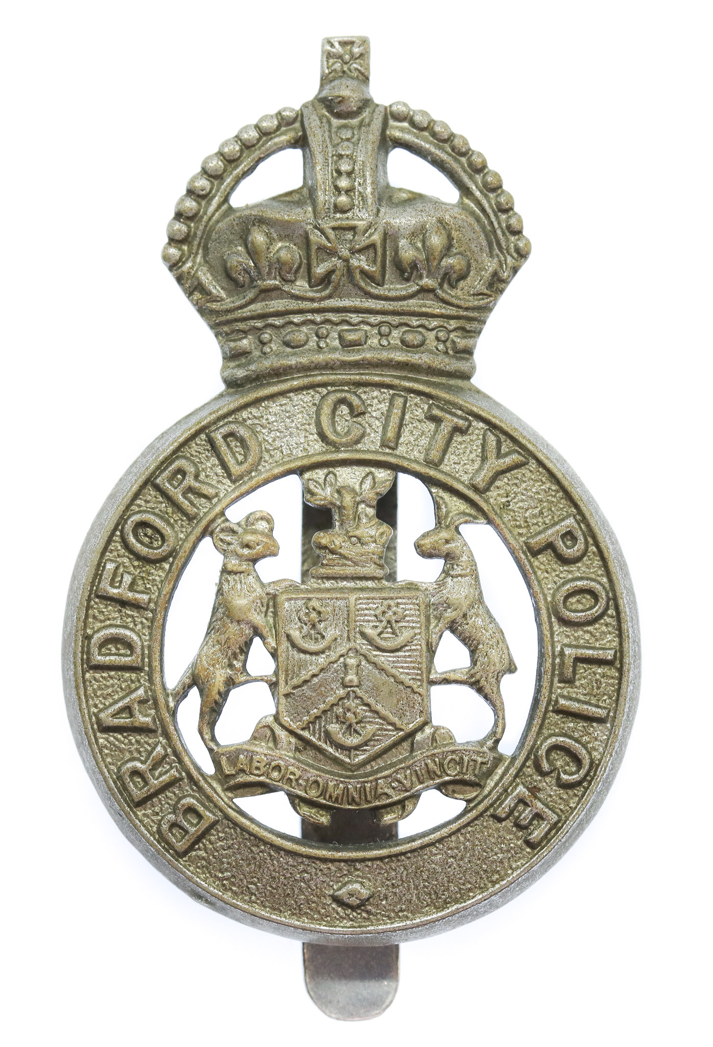 Bradford City Police Cap Badge - King's Crown