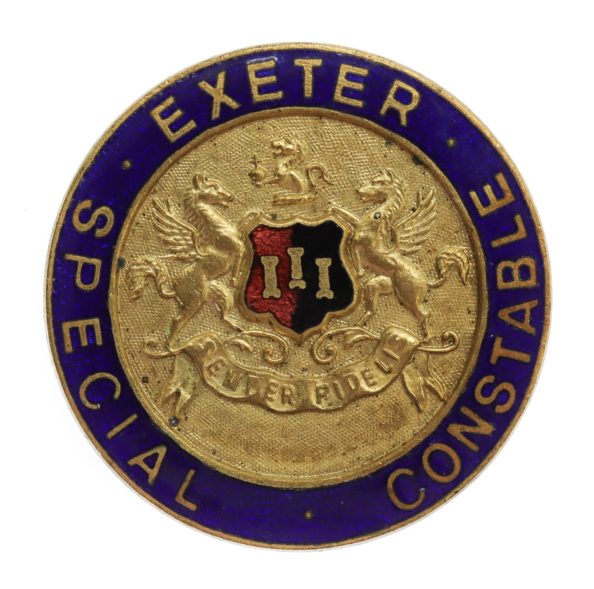 Exeter City Police Special Constable Enamelled Lapel Badge