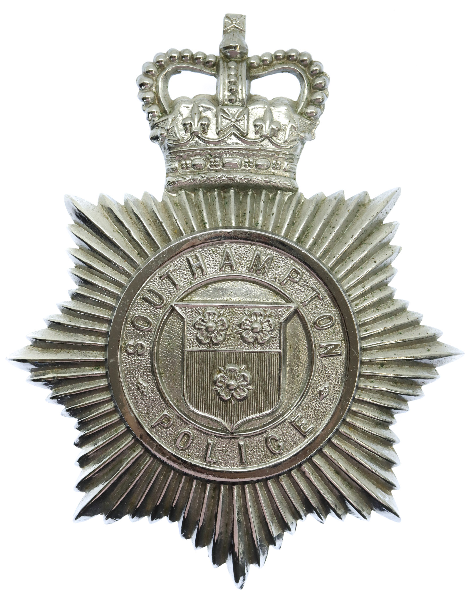 Southampton Police Helmet Plate - Queen's Crown