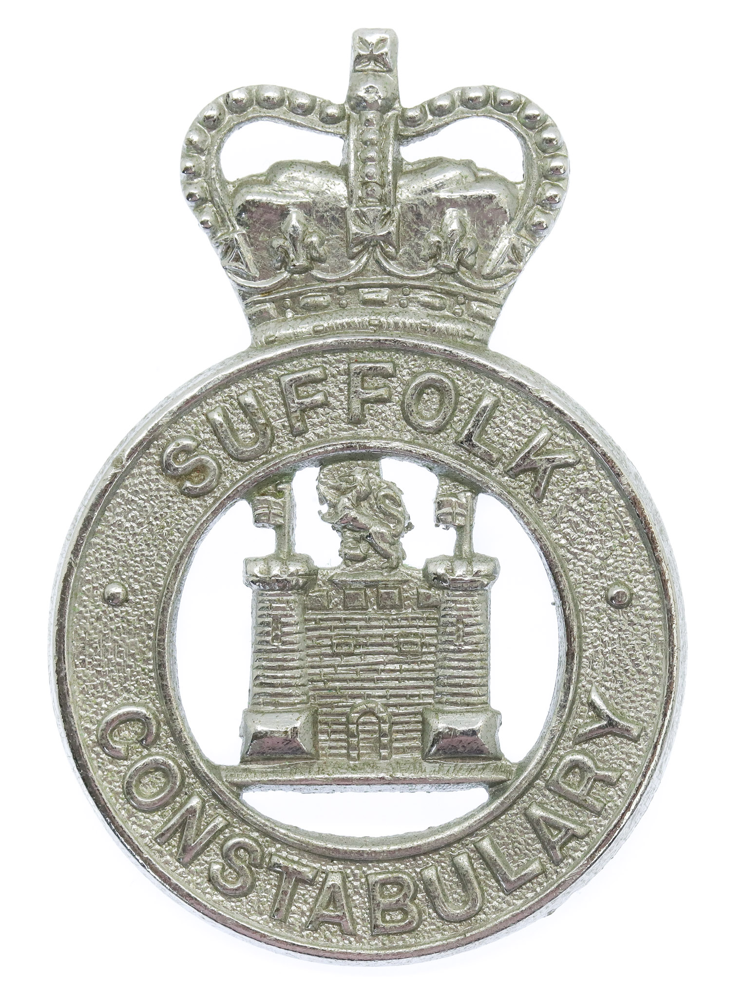 Suffolk Constabulary Large Cap Badge - Queen's Crown
