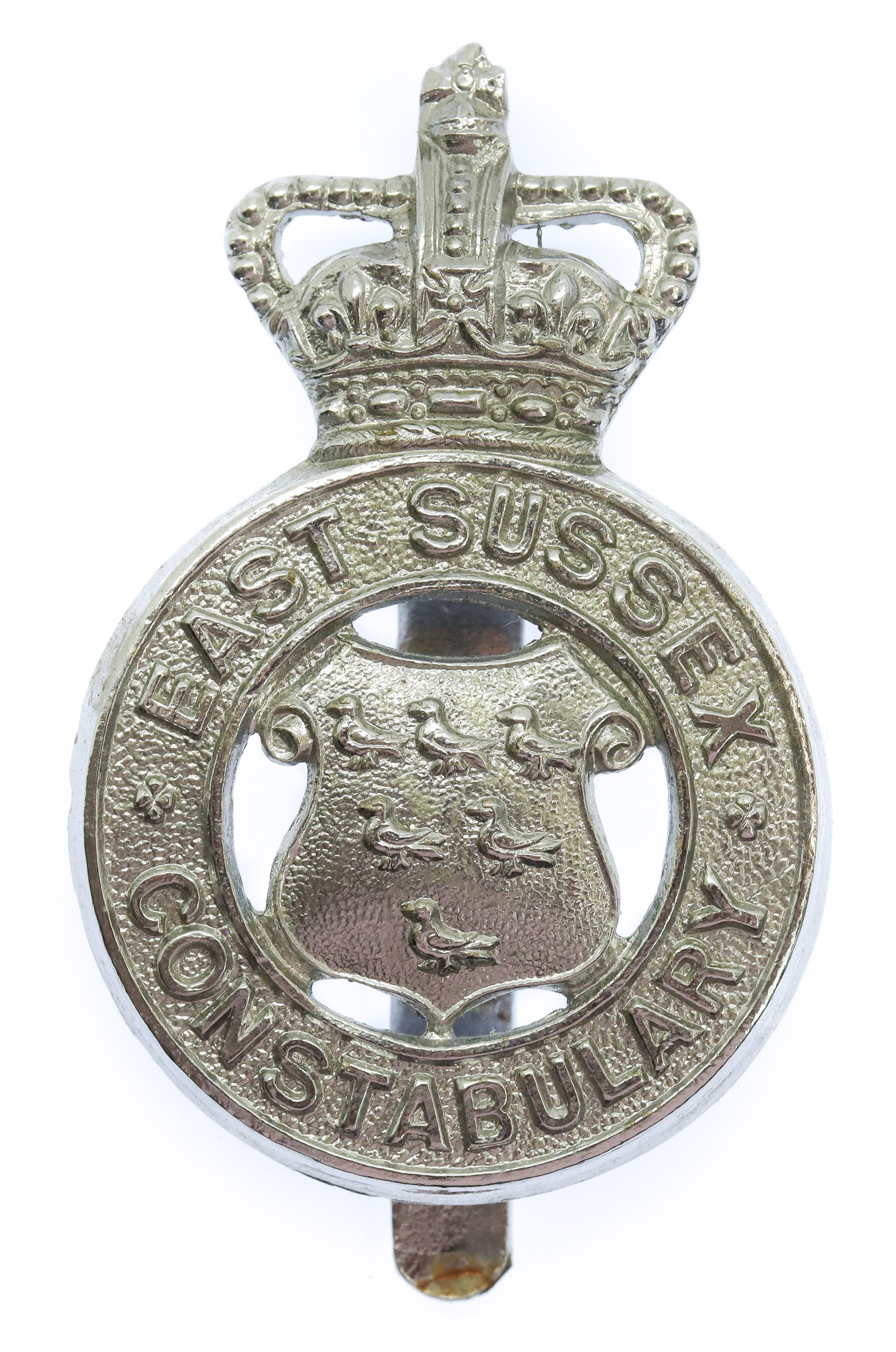 East Sussex Constabulary Cap Badge - Queen's Crown