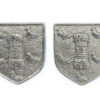 Pair of Sussex Constabulary Collar Badges