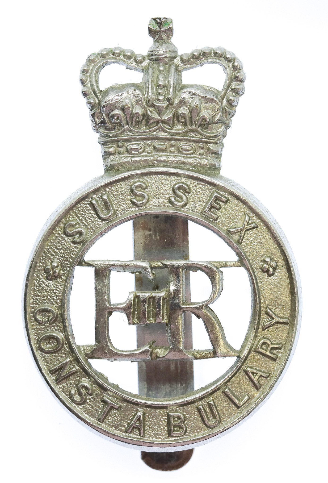 Sussex Constabulary Cap Badge - Queen's Crown