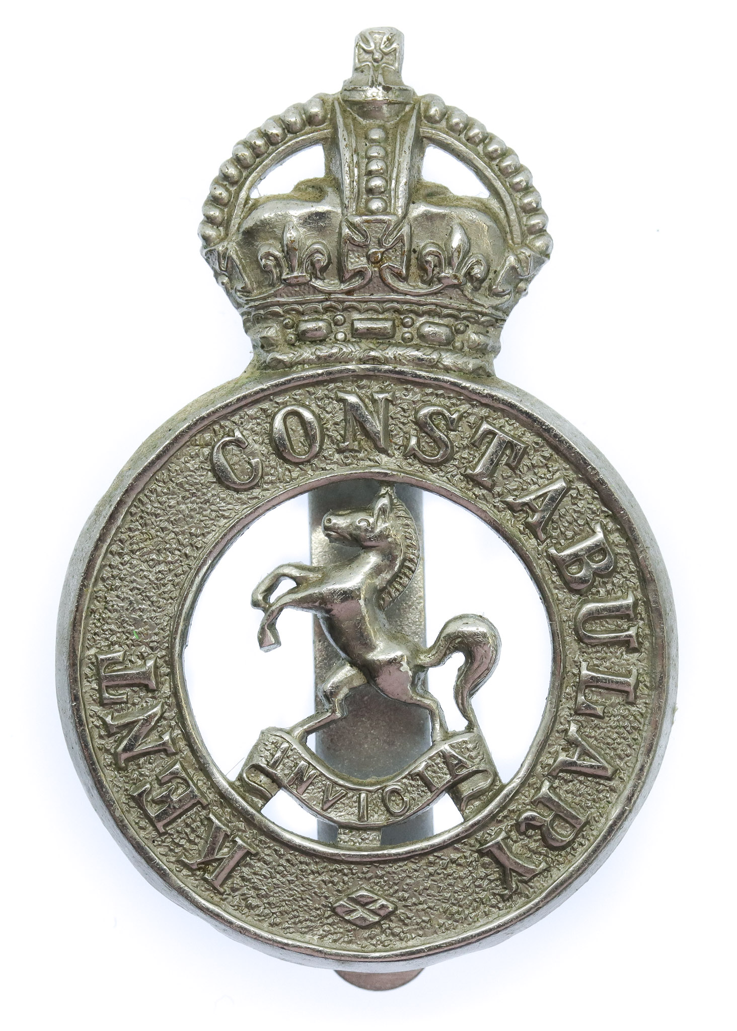 Kent Constabulary Cap Badge - King's Crown