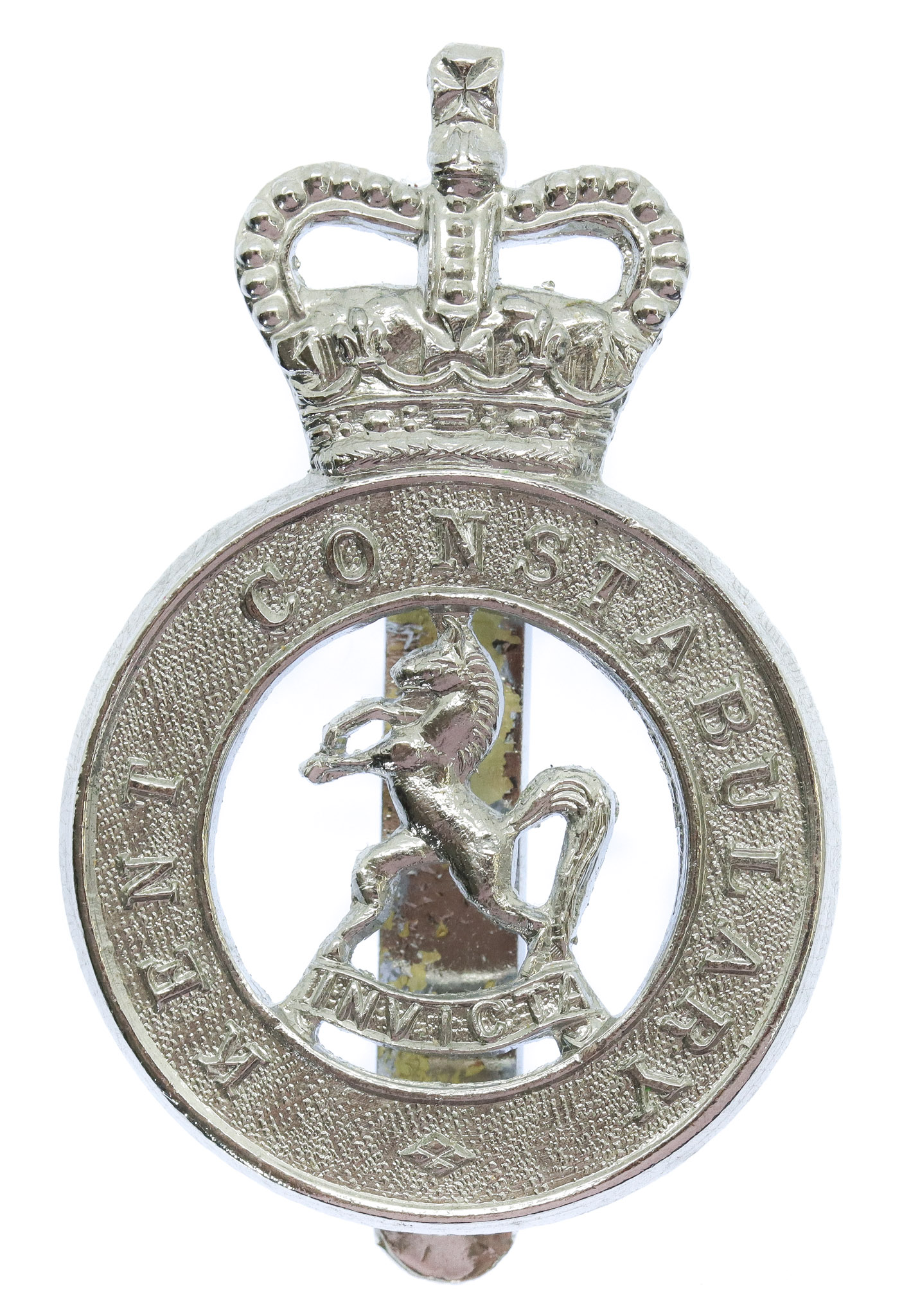 Kent Constabulary Cap Badge - Queen's Crown