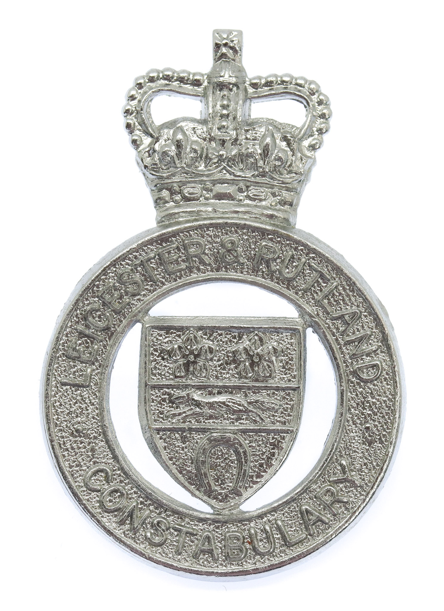 Leicester & Rutland Constabulary Cap Badge - Queen's Crown