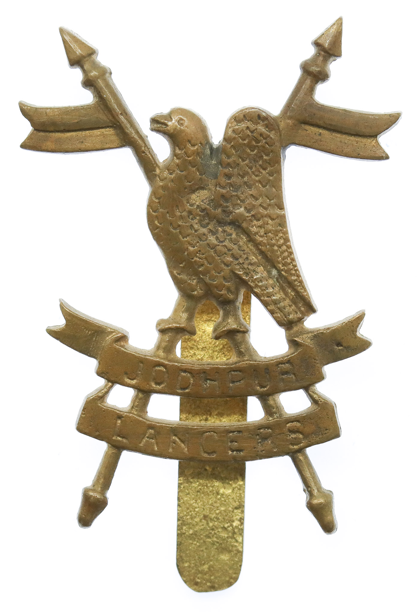 Indian Army Jodhpur Lancers Cast Headdress Badge