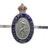 Royal Corps of Signals Sweetheart Brooch - King's Crown