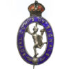 Royal Corps of Signals Enamelled Sweetheart Brooch - King's Crown
